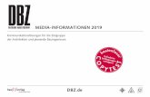 MEDIA-INFORMATIONEN 2019 - bauverlag.de · 2 Medienmarke DBZ Deutsche BauZeitschrift PRINT 1 Titelporträt Kommunikationslösungen für die Zielgruppe der Architekten und BauingenieureSeite