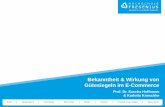 Bekanntheit & Wirkung von - static2.statista.com¼tesiegel.pdf · Studie: Die Wirkung von Gütesiegeln im E-Commerce // Prof. Dr. Sascha Hoffmann & Karlotta Kneschke // 02/2019 8