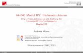 64-040- Modul IP7: Rechnerstrukturen - uni-hamburg.de · UniversitätHamburg MIN-Fakultät FachbereichInformatik Computerarchitektur-SequenzielleBefehlsabarbeitung 64-040Rechnerstrukturen