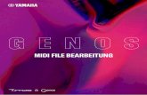 MIDI FILE BEARBEITUNG - de. 4 Yamaha GENOS - MIDI File Bearbeitung Den Laust¤rkemixer erreichen