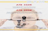 ATB 390K - dt-shop.com · Your maxillary cast will be positioned parallel to the interpupillary line, the anatomic Axis Orbital plane, the anatomic Frankfort Horizontal Plane, and