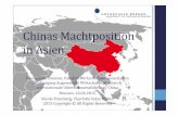 HSB 2015 Chinas Machtposition in Asien - hs-bremen.de · Übersicht Rolle des Militärs 1. Einführung in die Thematik 2. Die Rolle des chinesischen Militärs • Militärische Entwicklung