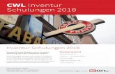 CWL Inventur Schulungen 2018 · Kassenlösungen von CWL-Computer GmbH Römerstraße 6 · 2514 Traiskirchen +43 2252 520 345-0 · CWL Inventur Schulungen 2018 Nutzen Sie das Angebot