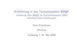 Vorlesung über (LA)TEX im Sommersemester 2009 · PDF file\caption{Unterschrift}\end{figure} Bild mit angepasster Unterschrift Abbildung: Unterschrift Arno Trautmann (Heidelberg) Einführung