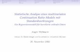 Statistische Analyse eines multivariaten Continuation ... · HINTERGRUND WERKZEUGE BIVARIATES CRM ERWEITERUNGEN LITERATUR Statistische Analyse eines multivariaten Continuation Ratio-Models
