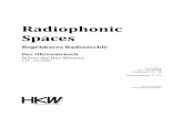 Radiophonic Spaces - hkw.de · Radio, Bauhaus-Universität Weimar) mit einem Team von Radioexpert*innen Mitveranstalter: Deutschlandfunk Kultur, Südwestrundfunk, Westdeutscher Rundfunk.