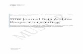 ZBW Journal Data Archive Kooperationsvertrag - edawax.de · (2) Die ZBW registriert im ZBW Journal Data Archive den DOI-Namen unter Rückgriff auf die technischen Systeme von DataCite,