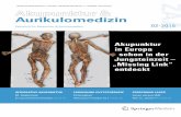 Zeitschrift für Akupunktur & Aurikulomedizin 02-2015 ZAA · Journal of Archaeological Science 38, 2011 [8] Bahr F, Dorfer L, Jost F, Litscher G, Ramme B, Suwanda S, Zeitler H: Das