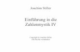 Einführung in die Zahlenmystik IV - joachimstiller.dejoachimstiller.de/download/zahlenmystik4.pdf · 21 (3) ist die Menora, der siebenarmige Leuchter der Juden. Sie steht für die