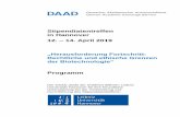 Stipendiatentreffen in Hannover 12. 14. April 2019 · PDF filereflection seismic data DAAD-Stipendiat aus Nigeria, Universität Bremen, Geowissenschaften Sprecher (Poster 10) Tunc