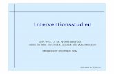 Univ.-Prof. DI Dr. Andrea Berghold Institut für Med ...user.medunigraz.at/andrea.berghold/SSM/Therapiestudien.pdf · Dieser Schritt wird im Englischen als "Critical Appraisal" bezeichnet.