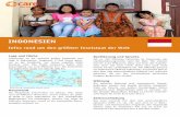 INDONESIEN - care.de · Geologie Auch aus geologischer Sicht ist Indonesien äußert vielfältig und einzigartig. Das Land ist von Vulkanen geprägt und liegt in einem Bereich in