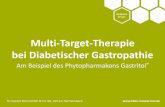Multi-Target-Therapie bei Diabetischer Gastropathie · Multi-Target-Therapie bei Diabetischer Gastropathie Am Beispiel des Phytopharmakons Gastritol® Dr. Gustav Klein GmbH & Co.
