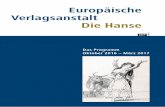 Europäische Verlagsanstalt Die Hanse · im Jahre 2017 eine umfangreiche Biografie vor. Der berühmte Onkel von Heinrich Heine war »Ein Hamburger Merchantbanker, Patriarch und Wohltäter«.