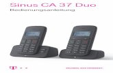 Sinus CA 37 Duo - Telekom .Sinus CA 37 Duo entschieden haben. Das Sinus CA 37 Duo ist ein schnurloses