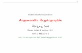 Wolfgang Ertel - hs-weingarten.deertel/kryptobuch/kryptobuch-ertel-folien.pdf · 2.1 Terminologie 11 2.1 Terminologie Kryptographie wird verstanden als die Lehre der Absicherung von