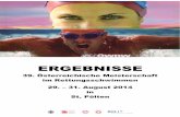 ERGEBNISSE · E R G E B N I S L I S T E G e s a m t - E i n z e l w e r t u n g Österreichische Wasserrettung LV Niederösterreich 29. - 31. August 2014 in St. Pölten
