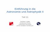 Einführung in die Astronomie unf Astrophysik II - Teil 11 · Alle an der UHH, die irgendwie mit Astro zu tun haben ... ART + Kosmologisches Prinzip FLRW-Metrik als Ansatz + 2 Friedmann