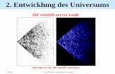 2. Entwicklung des Universums -  · WS2009/10 Hermann Kolanoski, Astroteilchenphysik - Kosmologie I 5 Kosmologisches Prinzip Galaxien Hintergrundstrahlung Universum sieht von überall