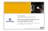 JIS-Gutschriftsverfahren am Beispiel BMW SPAB sapidp/011000358700000141512014D/GRAMMER... · PDF fileand/or development. SAP assumes no responsibility for errors or omissions in this