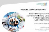 Vision Zero Emission! - fahrzeugtechnik.fh-joanneum.at · Zukünftige Entwicklung der Treibhausgas-Emissionen im Verkehrssektor Towards Vision Zero Emission!