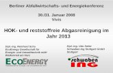 HOK- und reststoffreie Abgasreinigung im Jahr 2013ecoenergy.de/go_public/freigegeben/HOK_Vivis_Jan_2008_Praesentation.pdf · -ZEWTEC (Zero Emission Waste-to-Energy Conversion) erweiterbar