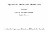 Leitung Prof. Dr. Harald Schwalbe Dr. Jan Fernerschwalbe.org.chemie.uni-frankfurt.de/...chemisches_praktikum_i_/vortrag... · Organisch-Chemisches Praktikum I Leitung Prof. Dr. Harald
