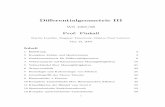 Diﬀerentialgeometrie III - Private Homepagespage.math.tu-berlin.de/~pinkall/forDownload/doc.pdf · Diﬀerentialgeometrie III WS 1997/98 Prof. Pinkall Katrin Leschke, Dagmar Timmreck,