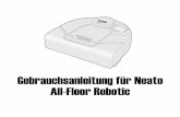 Gebrauchsanleitung für Neato All-Floor Robotic · PDF fileAnatomie des Neato-Saugroboters Draufsicht Bedienfeld Staubauffangbehälterauswurf Raumpositionierungssystem (RPS) Staubauffangbehälter