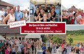 Eintritt frei Das Open Air Wein- und Musikfest 26. bis 28 ... · Das Open Air Wein- und Musikfest 26. bis 28. Juli 2019 Weingut Jaggy Öti sheim - Schönenberg Obertal 1 Eintritt