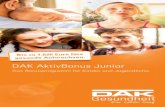 DAK AktivBonus Junior · 17 100 Euro 100 Euro Teilnehmen lohnt sich. In jedem Alter! Auch für ältere Kinder lohnt sich die Teilnahme am DAK AktivBonus Junior. Die folgende Tabelle