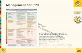 Management der PPH - geburtshilfe-halle.de · PDF fileManagement bei PPH Blutverlust messen! • Bei alleinig visueller Betrachtung um 30-50% unterschätzt • Je höher der BV desto