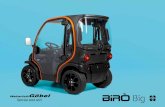 Birò Big · Birò Big, die erste 100% elektrische Mobilitätslösung für die Stadt auf 4 Rädern, mit herausnehmbarer Batterie und geräumigen 300 Litern