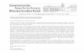 02 - Februar 2017 - Gemeinde Kleinrinderfeld 2017/02 - Februar 2017.pdf · Gemeinde Kleinrinderfeld Seite 2 ===== Nachdem sich Gemeinderat Erich Amrehn nach knapp 2-jähriger Tätigkeit
