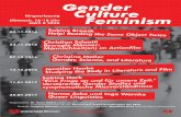Gender Culture Feminism - fb10.uni- · PDF fileGender Culture Ringvorlesung Feminism Mittwoch, 16-18 Uhr GW2 B 2890 02.11.2016 23.11.2016 07.12.2016 14.12.2016 11.01.2017 25.01.2017