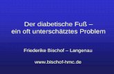Der diabetische Fuß – ein oft unterschätztes Problem · Empfehlungen der Arbeitsgemeinschaft Fuß in der Deutschen Diabetes Gesellschaft Höherversorgung bei Fußproportionen,