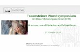 Traunsteiner Wundsymposium - kliniken-suedostbayern.de · Ca. 250.000 Menschen mit Diabetes haben eine Fußläsion Die Zahl der hohen Amputationen beträgt etwa 45.000 pro Jahr ,