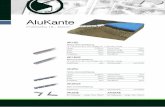 AluKante - Greenleaf Deutschland KG · AluKante Profilhöhe 18 - 50mm AK18U Flexible Aluminiumeinfassung 18 x 30mm (H x B) in 2,5m Längen inkl. 1 Verbinder / Länge Länge: 2.500mm