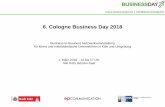6. Cologne Business Day 2018 · Wir hoffen, Ihnen hiermit ein interessantes Konzept präsentiert zu haben und freuen uns, Sie als Aussteller beim Cologne Business Day 2018 begrüßen