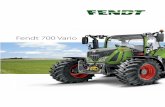 Fendt 700 Vario - AGCO GmbH · Sparsam und wartungsarm Der Kraft stoff vorfilter mit Thermostatventil lässt den Traktor auch bei hohen Minus g raden zuverlässig star - ten, da vorgewärmter