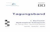 Ein Seminar der - Department Bauingenieurwesen · Tagungsband 1. Bochumer Hydrometrie-Kolloquium 16. Februar 2017 Hochschule Bochum messen bewerten planen Ein Seminar der