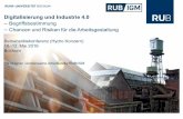 Digitalisierung und Industrie 4 - Ruhr-Universität Bochum und Industrie 4.0-1005.pdf · Digitalisierung und Industrie 4.0 – Begriffsbestimmung – Chancen und Risiken für die