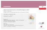 KONGRESS Ober¶sterreichischer Umweltkongress 2017 .Schlossberg 1, 4020 Linz KONGRESS Session 3: