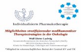 Möglichkeiten stratifizierender medikamentöser ... · PDF fileIndividualisierte Pharmakotherapie Möglichkeiten stratifizierender medikamentöser Therapiestrategien in der Onkologie