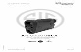 KILO2200BDXTM - sigsauer.com · Technologie von SIG SAUER nutzt Low Energy Bluetooth mit integriertem Applied Ballistics Ultralight (ABU) und arbeitet mit der kostenlosen BDX™ App,
