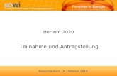 Teilnahme und Antragstellung - Horizon 2020 RLP: Startseitehorizon2020-rlp.de/fileadmin/user_upload/Dollase_1.pdf · Download the administrative forms and the technical annex. Edit
