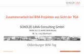 Zusammenarbeit bei BIM-Projekten aus Sicht der TGA SCHOLZE ... · 11.03.2019 | 3 TGA-Anlagenmodelle Automations-Konfiguration ELT-Konstruktion HKLS-Konstruktion Betriebsmodell CAFM-/IPS-System