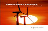 ERNEUERBARE ENERGIEN Innovationen für die Zukunft · Bereits heute ist unumstritten: Für den Umweltschutz und eine nachhaltige Entwick-lung ist der verstärkte Einsatz erneuerbarer
