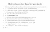 Makroskopische Quantenzustände - uni-tuebingen.de · Makroskopische Quantenzustände • Einleitung: Mikroskopische und makroskopische Quantenzustände • 2. Quantenstatistik, entartete