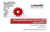Next generation open source BPM JBoss jBPM 4alt.java-forum-stuttgart.de/jfs/2009/folien/A1.pdf · 07.02.2009 · 1.) Aufgabe erzeugen 2.) Aufgabe abschließen 1.) System aufrufen
